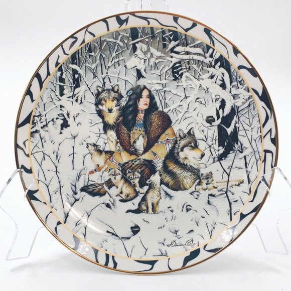 The Bradford Exchange Other - VTG Bradford Exchange Plate Native Harmony Wolf